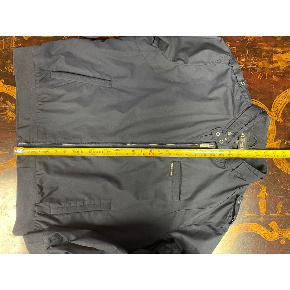 Members Only Mens Navy Blue Iconic Racer Bomber Jacket Full Zip Classic Chic XXL - Picture 7 of 13